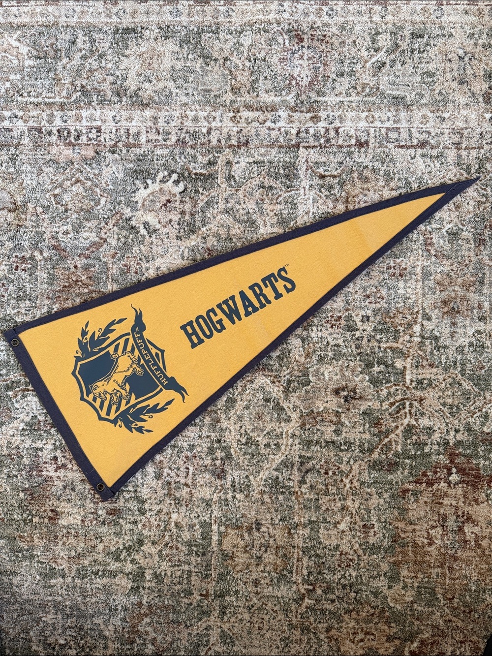 PB Teen Hogwarts Pennant Banner - Yellow and Navy